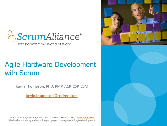 Agile Hardware Webinar for the Scrum Alliance
